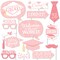 Big Dot of Happiness Pink Graduation Props for Photoshoot 2026, Set of Photo Booth Props for Pictures and Graduation Party Decorations - 20 Count